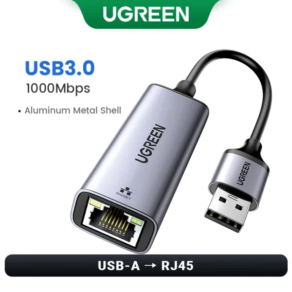 UGREEN Adattatore USB Ethernet 1000/100 Mbps - immagine 17