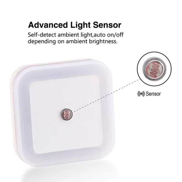 Luce Notturna LED con Sensore Crepuscolare - immagine 4