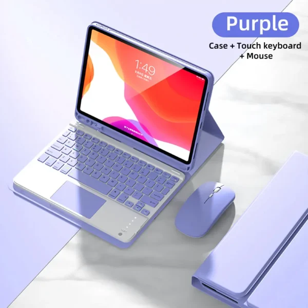 Custodia con Tastiera per iPad – Cover con Tastiera Staccabile e Supporto Magnetico - immagine 26
