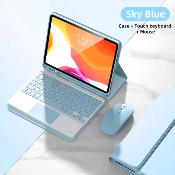 Custodia con Tastiera per iPad – Cover con Tastiera Staccabile e Supporto Magnetico - immagine 9