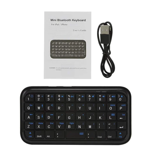 Mini Tastiera Bluetooth Ricaricabile Type-C – Tastiera Wireless Ultra Sottile 49 Tasti, Compatibile iOS, Android, Windows - immagine 6