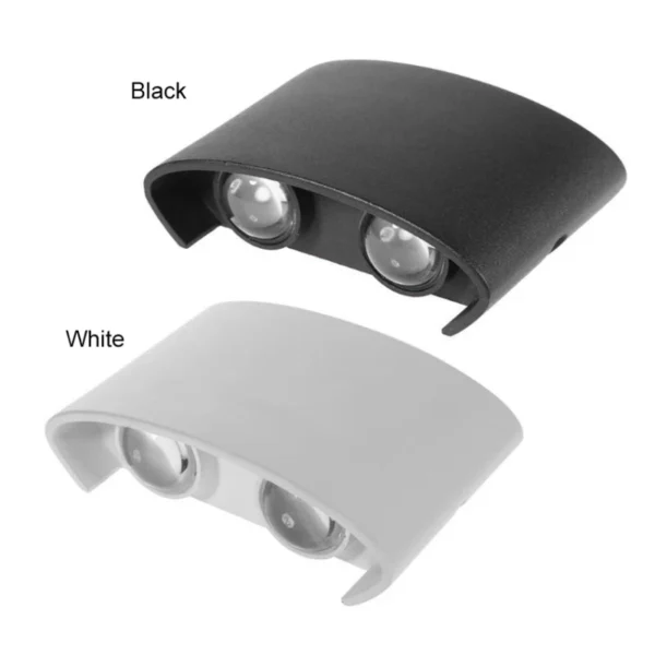Lampada/Applique LED Moderna da Parete – Luce Bianco Caldo su e giù, per Interni ed Esterni - immagine 6