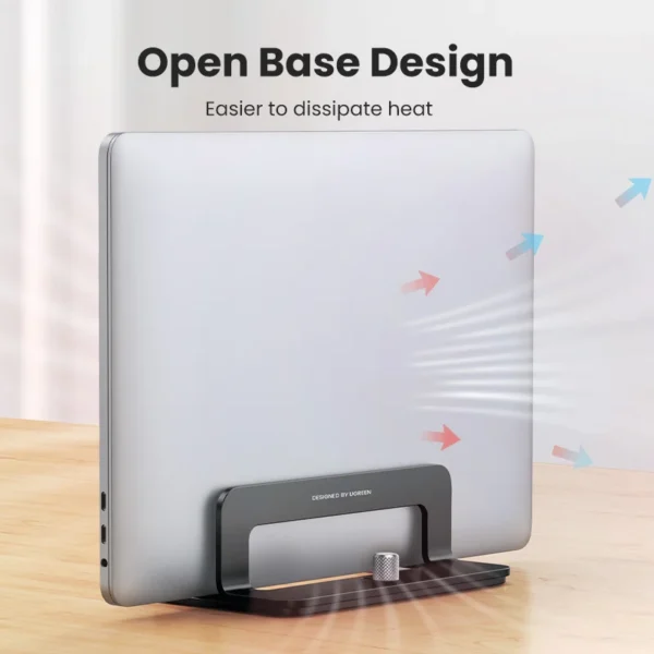 UGREEN Supporto Verticale per Laptop in Alluminio – Dock Regolabile per MacBook Air, MacBook Pro, Tablet, iPad e Smartphone – Design Salvaspazio, Compatibile fino a 17,3” - immagine 4