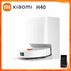 2025 XIAOMI Robot Aspirapolvere e Mop H40 - Aspirazione Ciclonica 6000PA, Scrubbing Rotante ad Alta Velocità, Suzione Potente, LDS Laser per Casa Intelligente