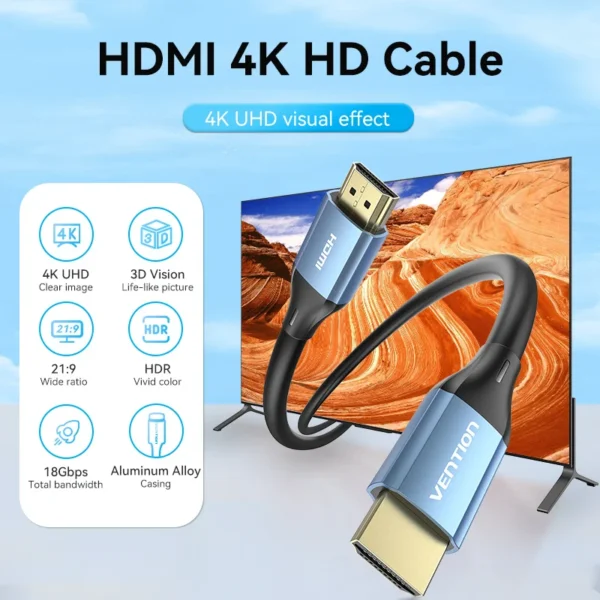 Vention Cavo HDMI 15M 4K Ultra HD - immagine 2