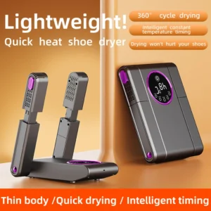 Asciuga Scarpe Intelligente con Timer Regolabile – Sterilizzatore e Deodorante Elettrico per Scarpe, Asciugatura Rapida e Riscaldamento Domestico