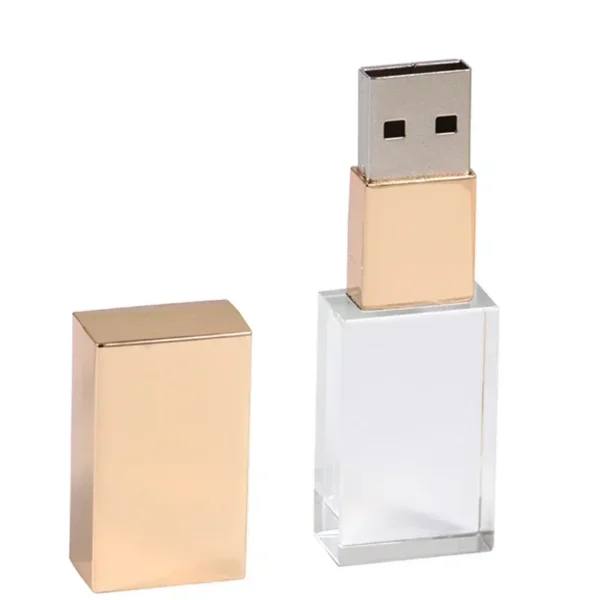 Chiavetta USB in Cristallo Personalizzata 128GB – Pen Drive Elegante con Logo Inciso – Regalo per Matrimoni, Eventi, Aziende – USB 2.0 64GB / 32GB - immagine 8