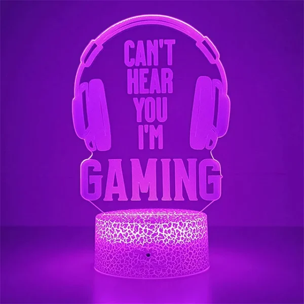 Lampada LED 3D da Gaming – Luce Notturna - immagine 7