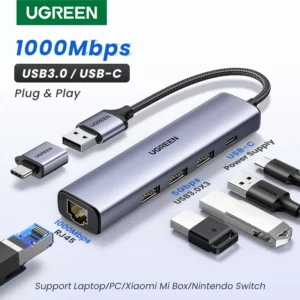 UGREEN Adattatore USB Ethernet 1000/100 Mbps