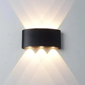 Lampada/Applique LED Moderna da Parete – Luce Bianco Caldo su e giù, per Interni ed Esterni