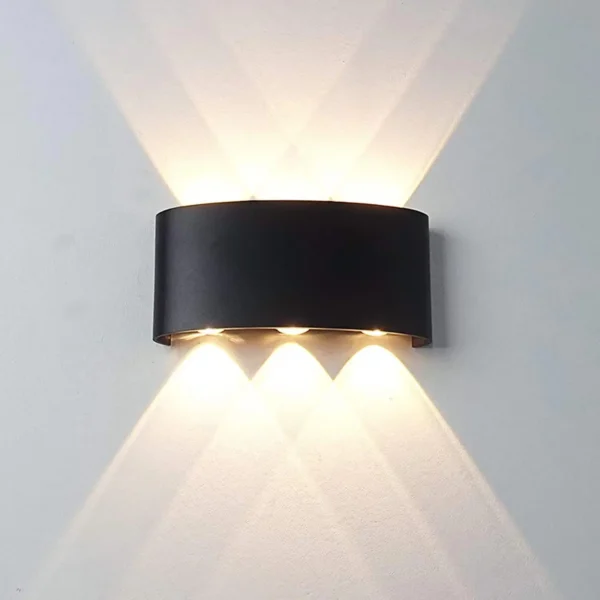 Lampada/Applique LED Moderna da Parete – Luce Bianco Caldo su e giù, per Interni ed Esterni