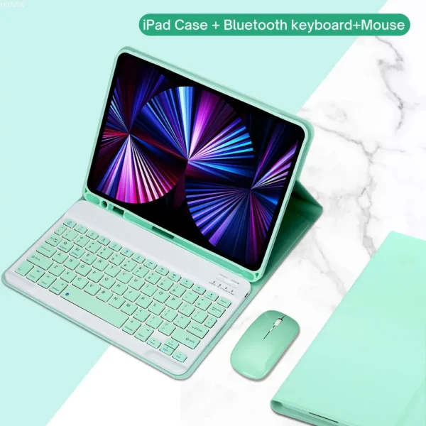 Custodia con Tastiera per iPad – Cover con Tastiera Staccabile e Supporto Magnetico - immagine 21