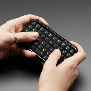 Mini Tastiera Bluetooth Ricaricabile Type-C – Tastiera Wireless Ultra Sottile 49 Tasti, Compatibile iOS, Android, Windows
