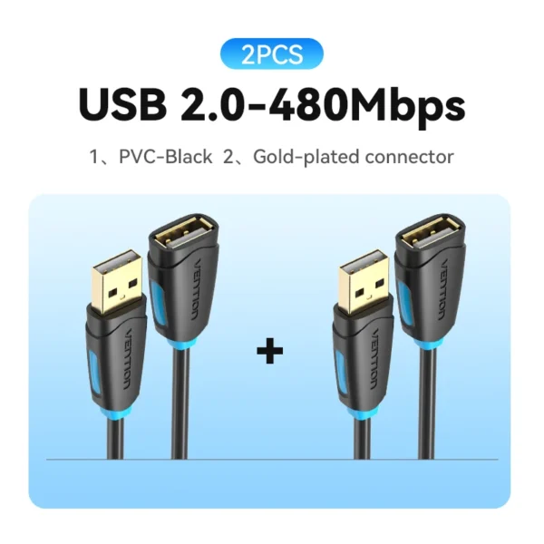 Cavo di Estensione USB 3.0 Vention ad Alta Velocità - immagine 9
