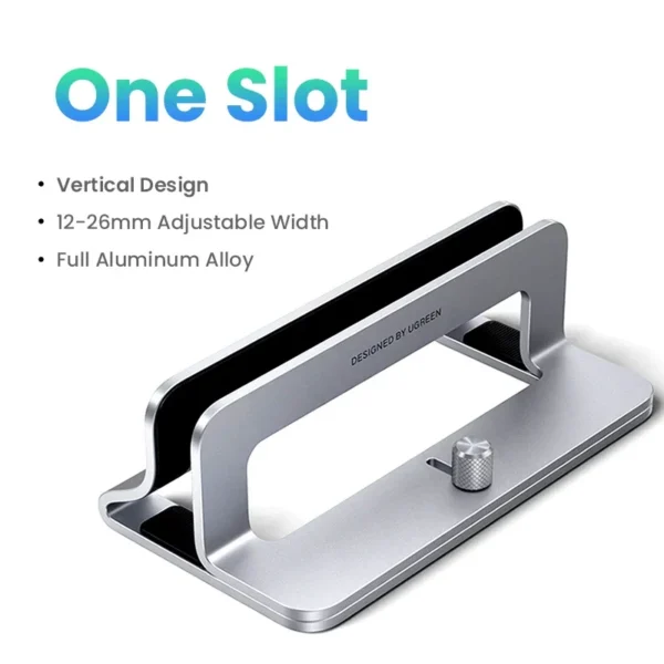 UGREEN Supporto Verticale per Laptop con 3 Slot – Supporto in Alluminio per MacBook Air, MacBook Pro, Tablet, iPad e Smartphone – Design Salvaspazio, Compatibile fino a 17,3” - immagine 7