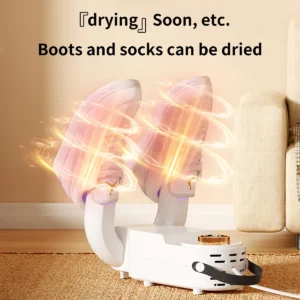 Asciuga Scarpe Elettrico Multifunzione con Luce UV – Scalda Scarpe e Stivali, Deodorante e Igienizzante, Asciugatura Rapida per Calzature e Calzini