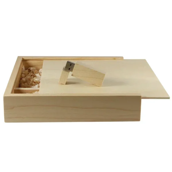 JASTER Maple Photo Album USB Flash Drive con Scatola in Legno – Pendrive 8GB, 16GB, 32GB, 64GB, 128GB Personalizzabile con Logo – Regalo per Fotografia, 17017035mm - immagine 13
