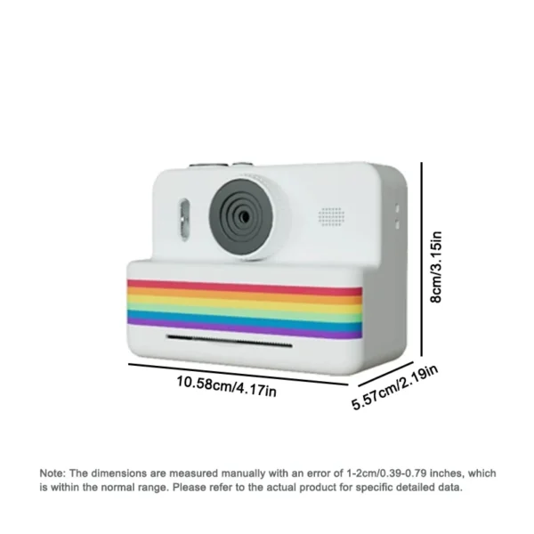 Fotocamera Digitale Bambini con Mini Stampante – Fotocamera Termica Istantanea Portatile 2.8” Schermo HD, Video & Foto, Regalo Educativo Bimbi - immagine 2