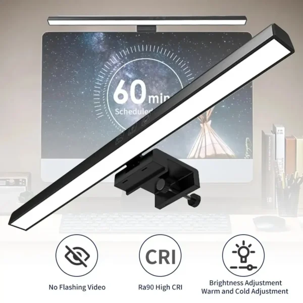 Lampada LED Monitor per PC 33cm / 50cm – Luce da Scrivania Dimmerabile USB