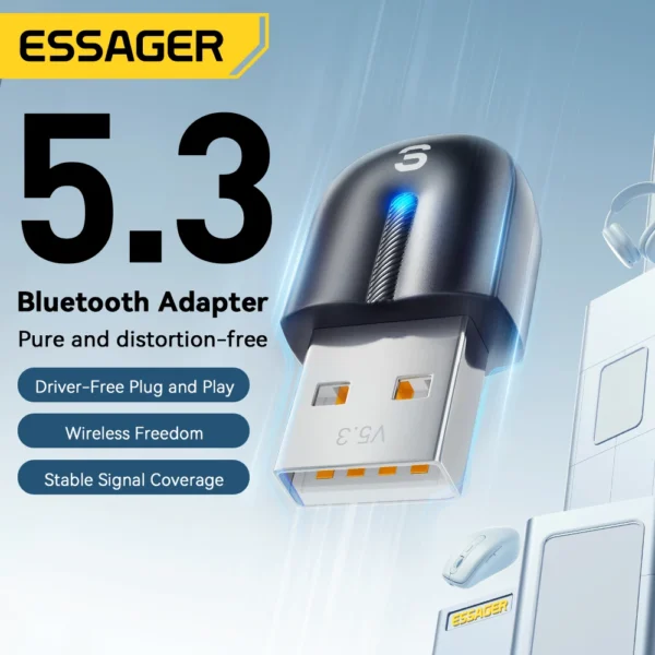 Essager Adattatore USB Bluetooth 5.3 - immagine 2