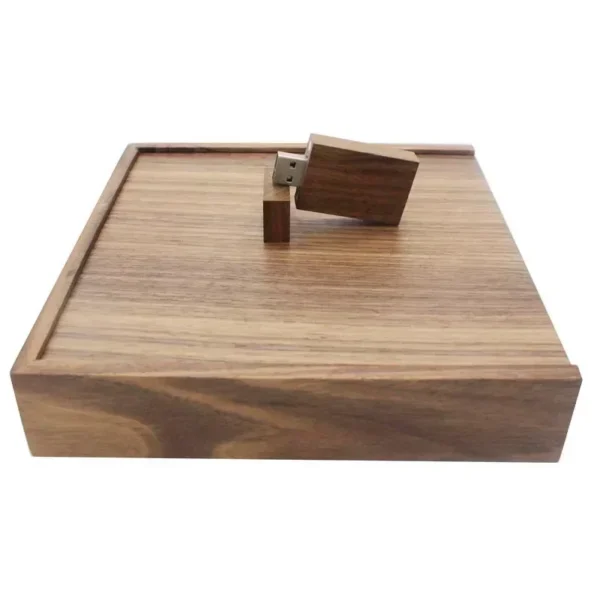 JASTER Maple Photo Album USB Flash Drive con Scatola in Legno – Pendrive 8GB, 16GB, 32GB, 64GB, 128GB Personalizzabile con Logo – Regalo per Fotografia, 17017035mm - immagine 17