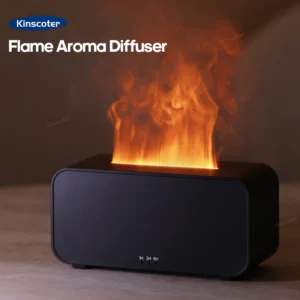 Mini Diffusore di Aromi con Luce LED e Timer – Macchina Aromaterapia a Fiamma Simulata, Umidificatore da Casa con Luce Colorata, Diffusore di Profumo per Ambiente e Benessere