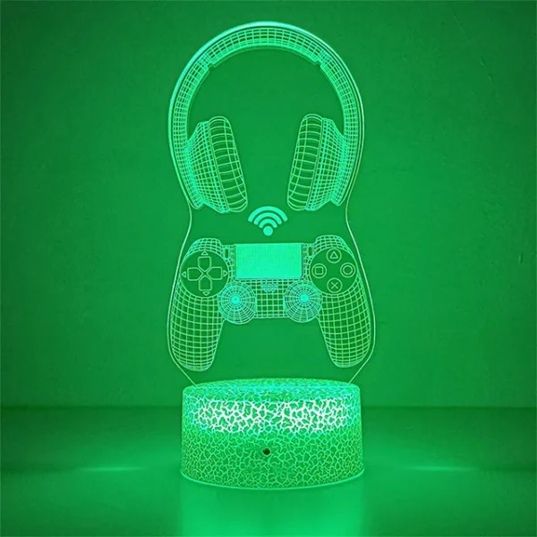 Lampada LED 3D da Gaming – Luce Notturna - immagine 9