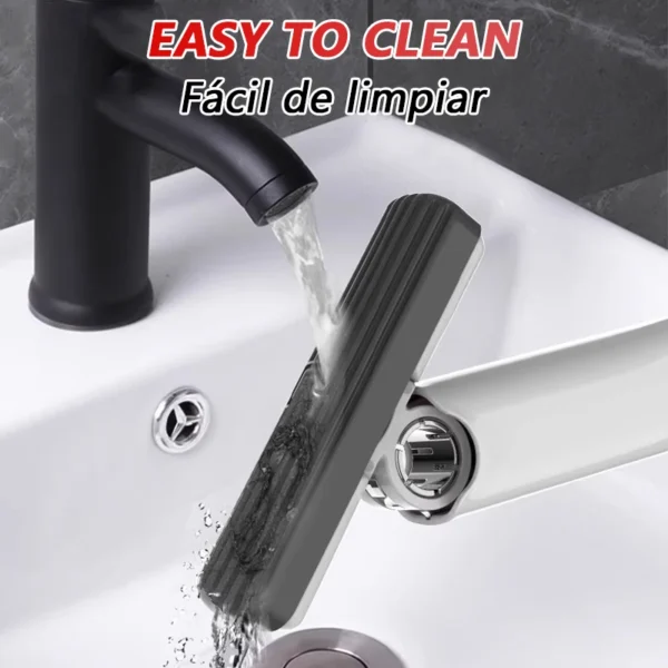 Mini Mop Auto-Squeezante, Mop Pieghevole Super Assorbente per Pulizia Casa, Strumento per Bagno, Cucina e Scrivania, Senza Necessità di Lavaggio a Mano, Mop Potente per Facile Pulizia - immagine 5