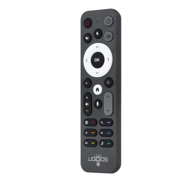 UGOOS UR02 BT Voice Remote Control – Telecomando Bluetooth con Microfono Integrato, Giroscopio a 6 Assi, Funzione IR Learning, Retroilluminato, Compatibile con Android TV Box, PC Windows, Smart TV e Proiettori - immagine 4