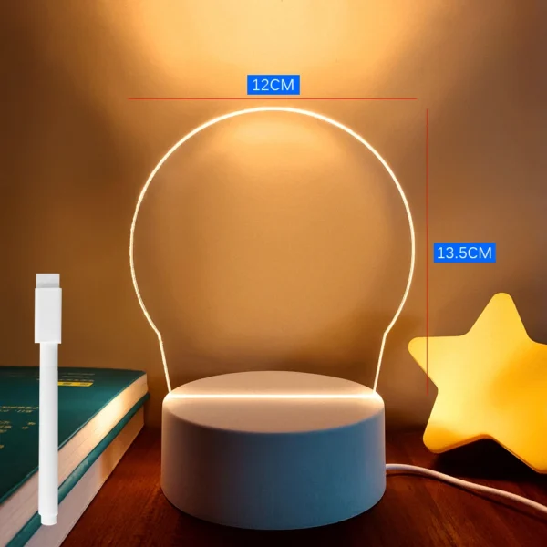 Lavagnetta Luminosa LED con Penna - immagine 9