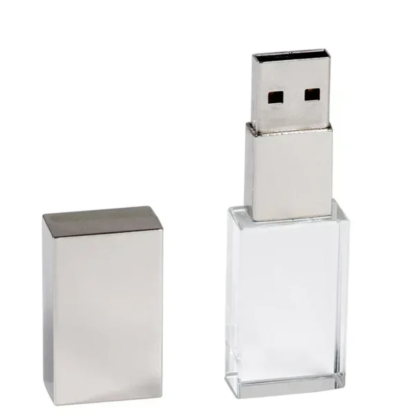 Chiavetta USB in Cristallo Personalizzata 128GB – Pen Drive Elegante con Logo Inciso – Regalo per Matrimoni, Eventi, Aziende – USB 2.0 64GB / 32GB - immagine 13