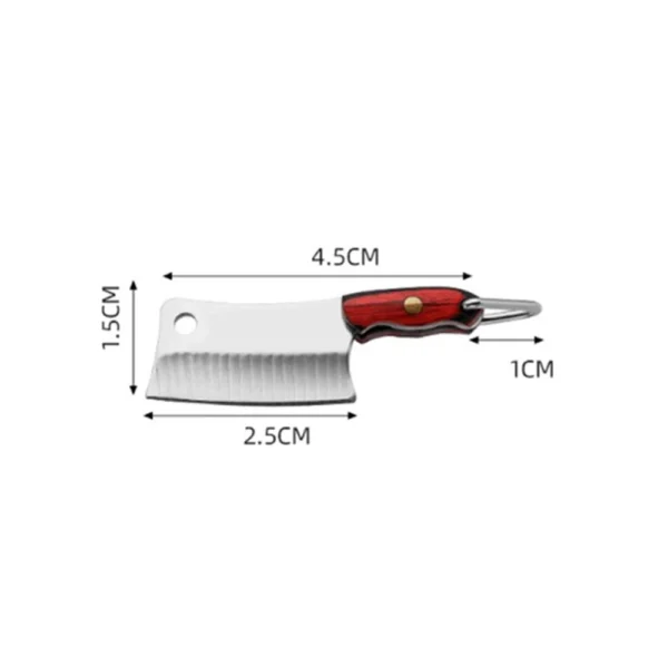 Coltellino Mini da Cucina Portachiavi – Apribottiglie, Tagliacarte, Lama Fissa EDC Tascabile, Portatile e Decorativo per Donna e Uomo - immagine 6
