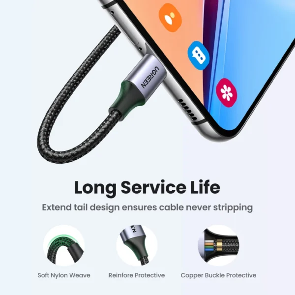 UGREEN 3A USB Type C Cable - immagine 4