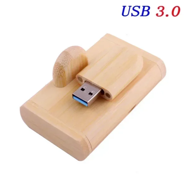 JASTER USB 3.0 Flash Drive con Scatola in Legno Personalizzata – Pendrive Ad Alta Velocità con Logo Personalizzato – 8GB, 16GB, 32GB, 64GB U Disk per Regali Aziendali e Personalizzati - immagine 10