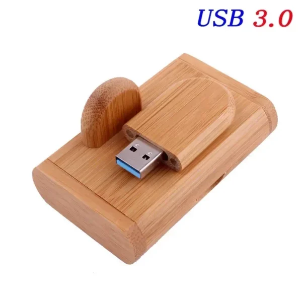 JASTER USB 3.0 Flash Drive con Scatola in Legno Personalizzata – Pendrive Ad Alta Velocità con Logo Personalizzato – 8GB, 16GB, 32GB, 64GB U Disk per Regali Aziendali e Personalizzati - immagine 8