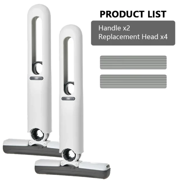 Mini Mop Auto-Squeezante, Mop Pieghevole Super Assorbente per Pulizia Casa, Strumento per Bagno, Cucina e Scrivania, Senza Necessità di Lavaggio a Mano, Mop Potente per Facile Pulizia - immagine 12