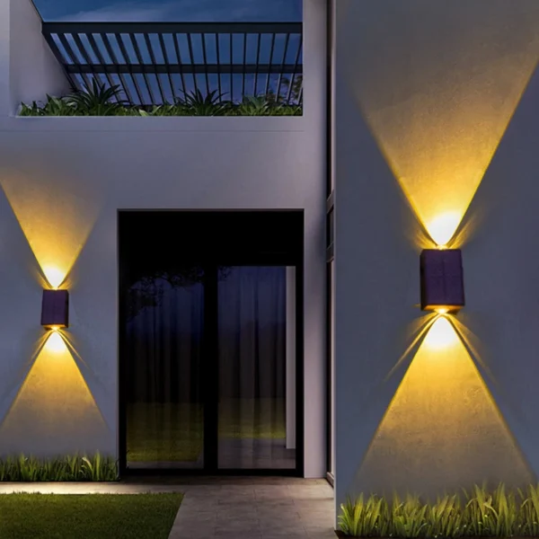 NUOVA Lampada Solare da Parete LED per Esterni – Impermeabile, Design Decorativo per Giardino, Scala, Patio o Corridoio - immagine 3