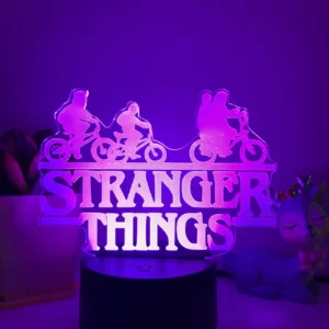Lampada 3D Serie TV Stranger Things – Luce Notturna con Effetto Illusione Ottica