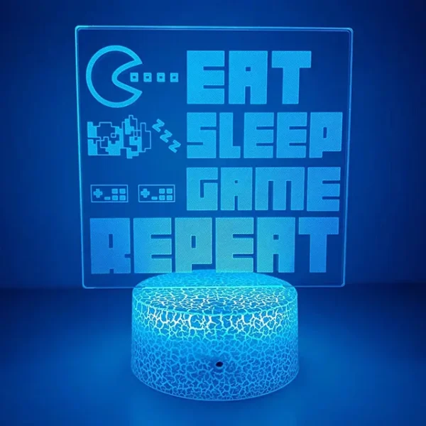Lampada LED 3D da Gaming – Luce Notturna - immagine 27
