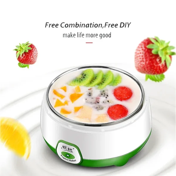 1L Electric Mini Yogurt Maker – Macchina Multifunzionale per Yogurt e Natto, Automatico, Maker di Riso e Vino, DIY Fermentazione, 220V – Macchina per Casa - immagine 3