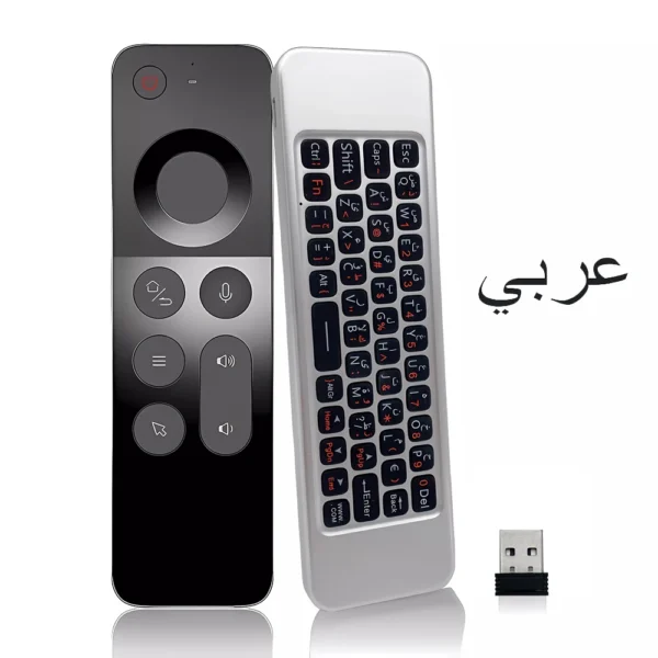 W3 Voice Air Mouse Remote Control 2.4G – Telecomando Vocale Wireless con Tastiera Mini Retroilluminata, Giroscopio a 6 Assi, IR Learning, Compatibile con Android TV Box, PC Windows, Smart TV e Proiettori - immagine 8