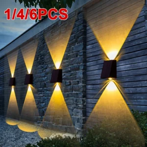 NUOVA Lampada Solare da Parete LED per Esterni – Impermeabile, Design Decorativo per Giardino, Scala, Patio o Corridoio