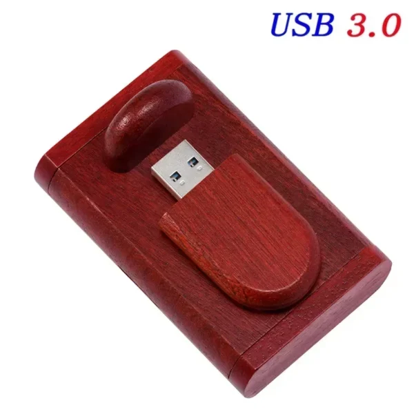 USB 3.0 Wedding Gift Pendrive – Flash Drive Personalizzato con Logo, Scatola in Legno Elegante – 8GB, 16GB, 32GB, 64GB Memory Stick U Disk con Campione Gratuito - immagine 10