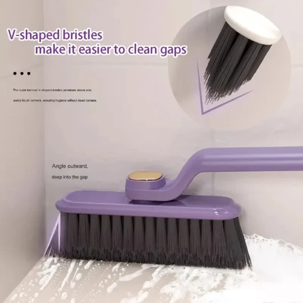 Brush Rotante per Fessure del Bagno – Spazzola Multifunzione per Pulizia Fughe Pavimenti e Piastrelle, Setole Resistenti, Accessori per Pulizia Angoli e Fessure - immagine 2