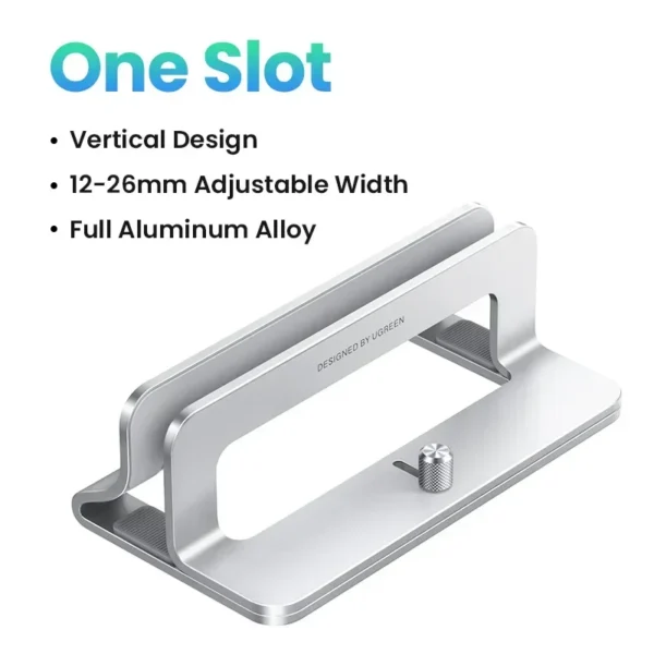 UGREEN Supporto Verticale per Laptop in Alluminio – Dock Regolabile per MacBook Air, MacBook Pro, Tablet, iPad e Smartphone – Design Salvaspazio, Compatibile fino a 17,3” - immagine 11