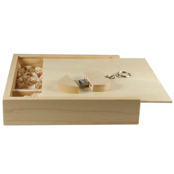 JASTER Maple Photo Album USB Flash Drive con Scatola in Legno – Pendrive 8GB, 16GB, 32GB, 64GB, 128GB Personalizzabile con Logo – Regalo per Fotografia, 17017035mm - immagine 15
