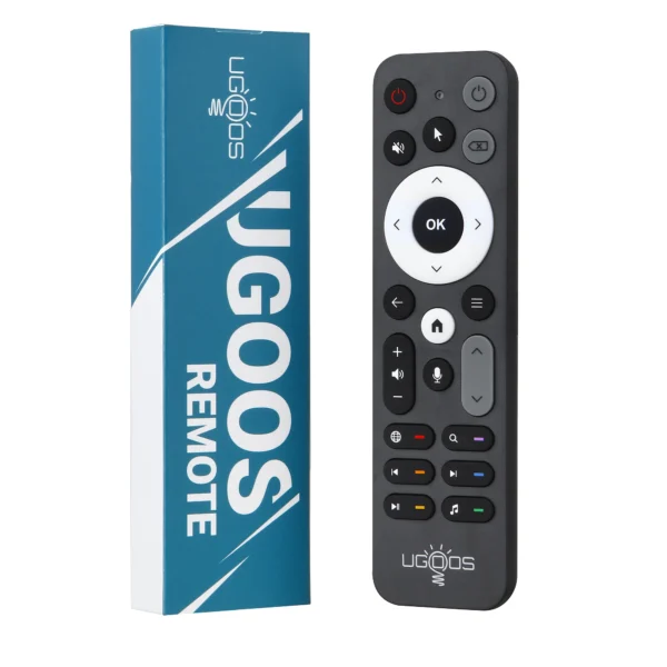 UGOOS UR02 BT Voice Remote Control – Telecomando Bluetooth con Microfono Integrato, Giroscopio a 6 Assi, Funzione IR Learning, Retroilluminato, Compatibile con Android TV Box, PC Windows, Smart TV e Proiettori - immagine 6