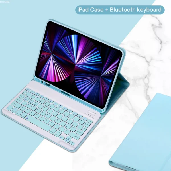 Custodia con Tastiera per iPad – Cover con Tastiera Staccabile e Supporto Magnetico - immagine 16
