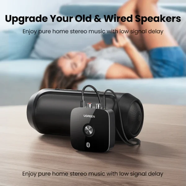 UGREEN Adattatore Bluetooth RCA con aptX HD – Trasmettitore Audio Wireless - immagine 5