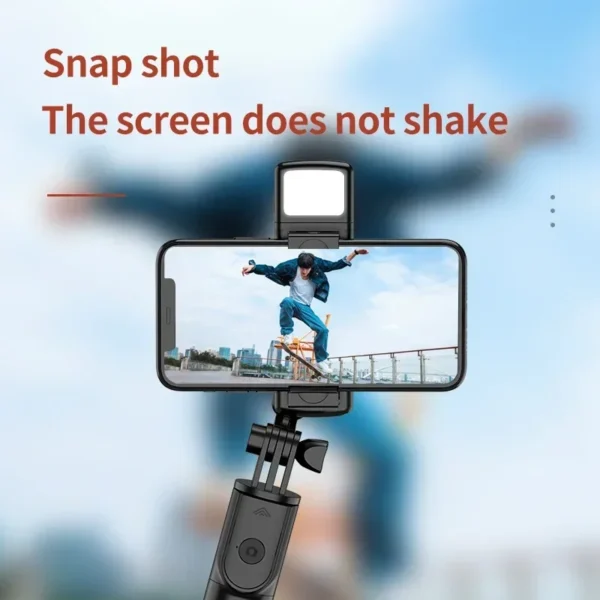 3 in 1 Wireless Selfie Tripod con Luce di Riempimento e Bluetooth - immagine 5